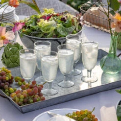 Etched Champagne Glasses