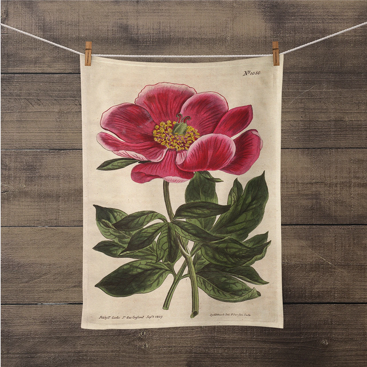 Peony Tea Towel
