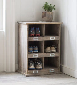 Spruce Shoe Bench - 6 Pairs