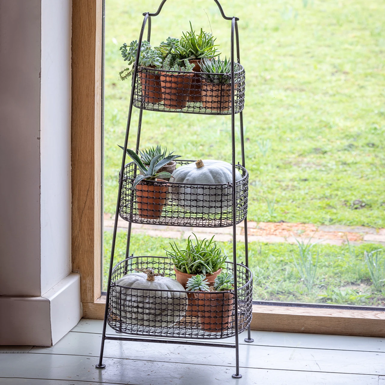 Three Tier Basket Storage Rack - Image 2