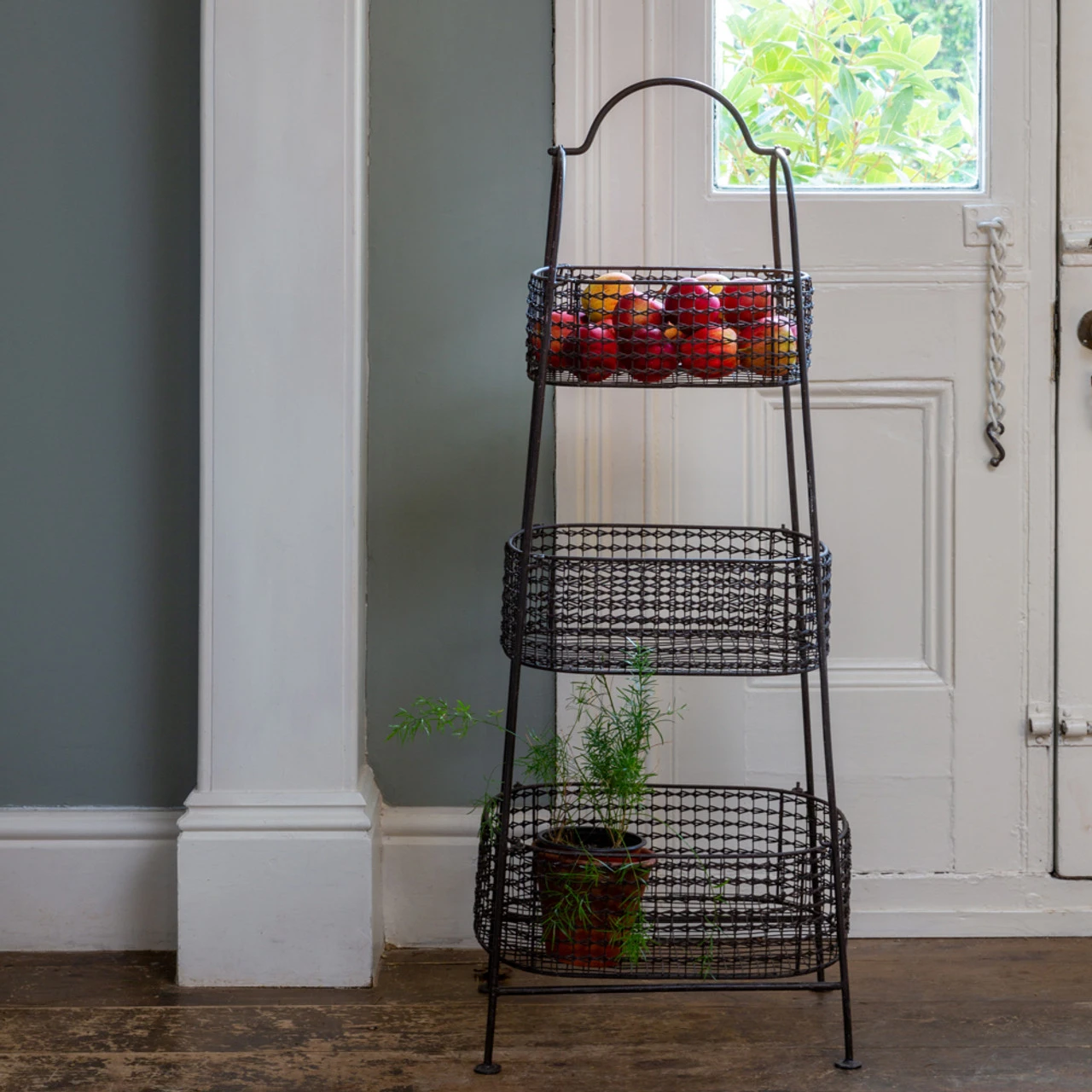Three Tier Basket Storage Rack - Image 3