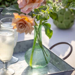 Recycled Long Neck Glass Vase