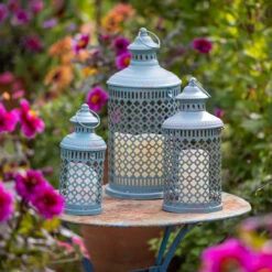 Teal Lantern Set