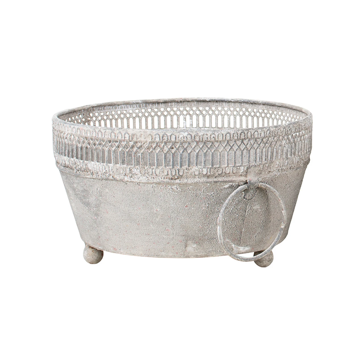 Zinc Lattice Pot - Image 2