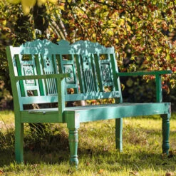 Aqua Flower Bench