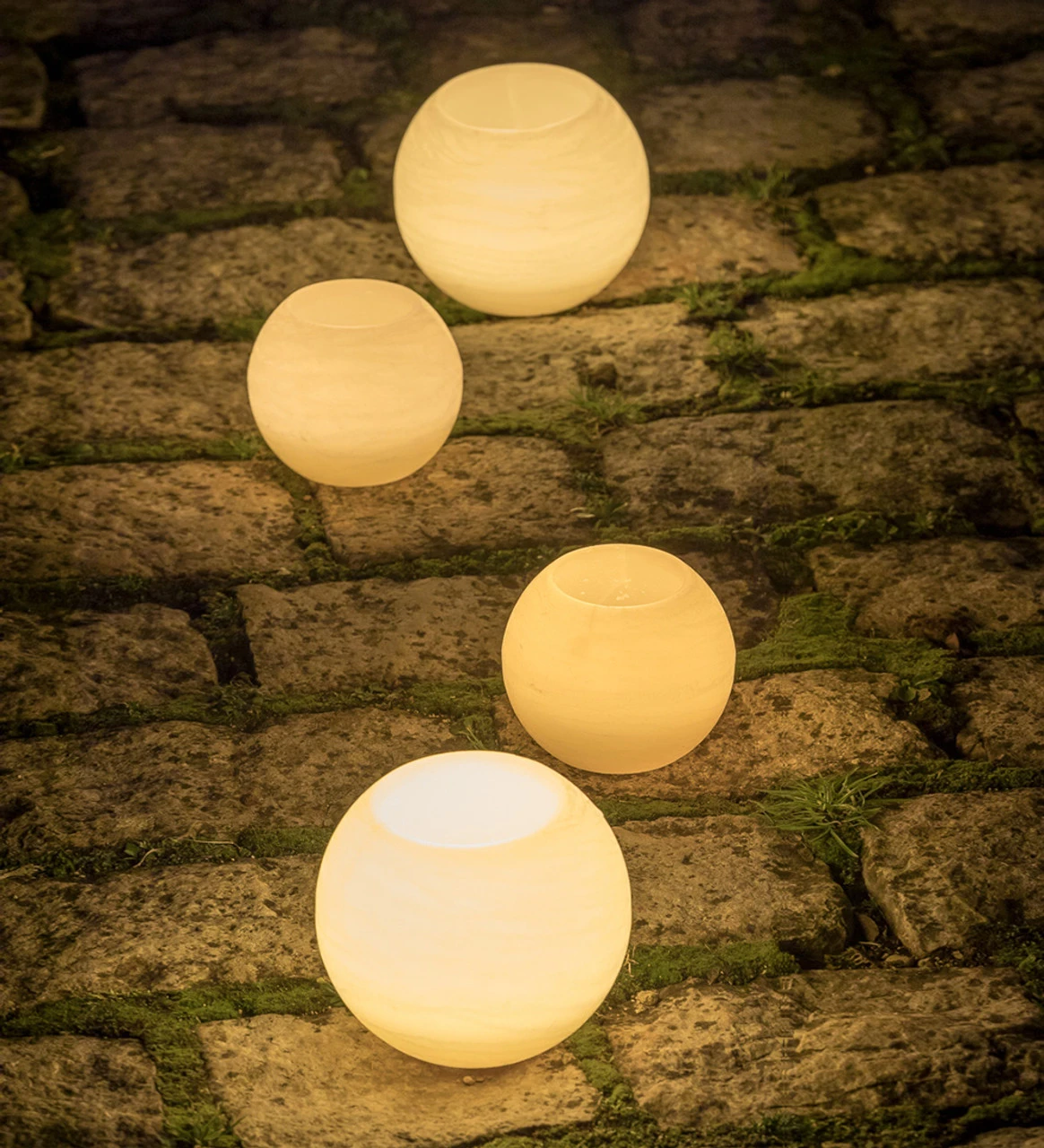 Wax Battery Candle Globe