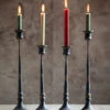 Rustic Black Candleholder