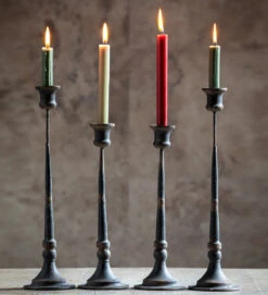 Rustic Black Candleholder